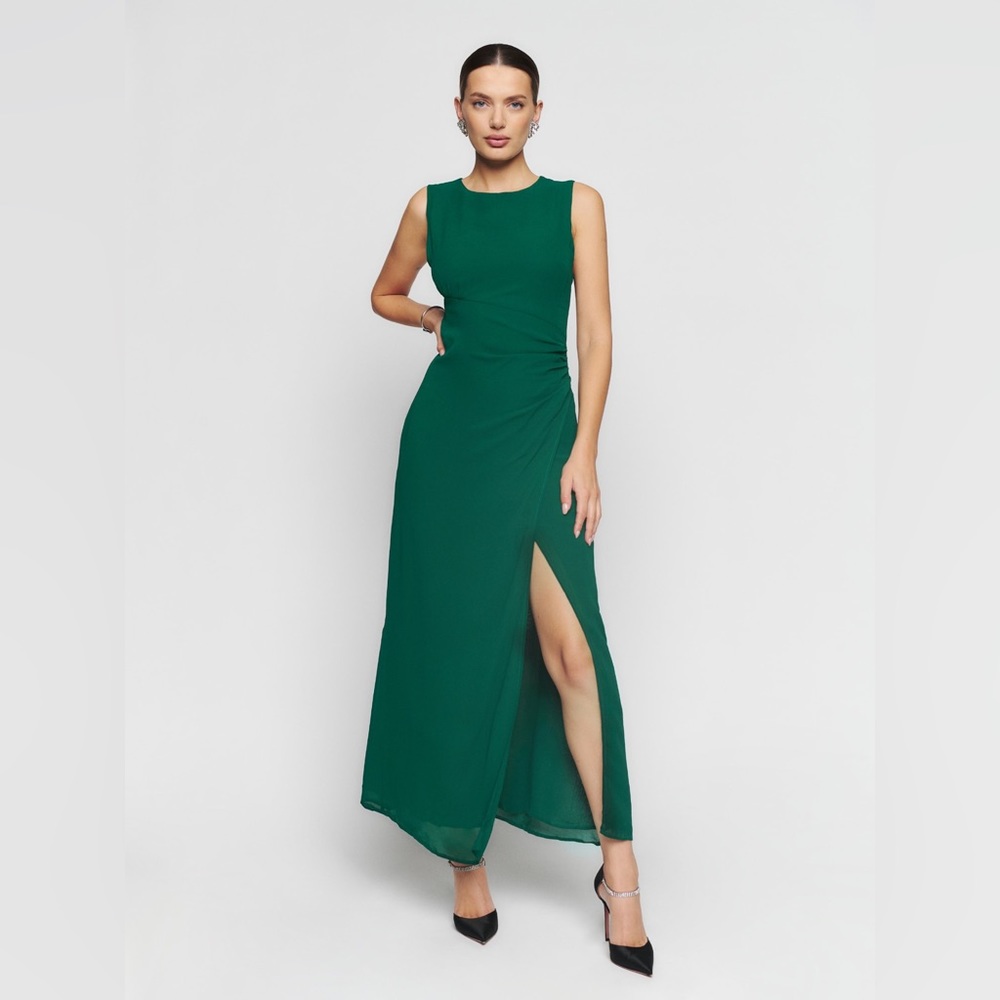 NWT Reformation Ledger Dress in Sycamore Green Size 4